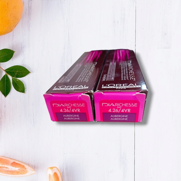 L'Oreal Professionnel DIARichesse 2 Tubes Ammonia-Free 4.26/4VR Eggplant - Picture 2 of 16